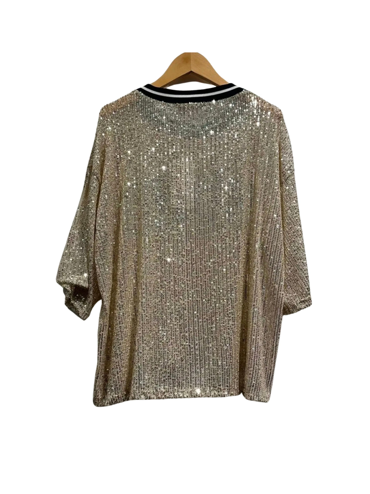 Soho New York Sequin Tee Shirt / Navy