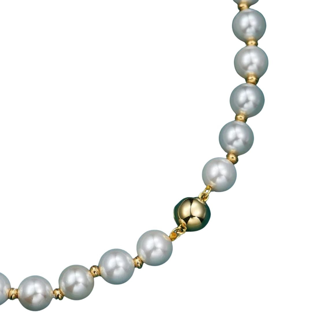 TORIA LEE | Susannah Pearl Charm Choker Necklace