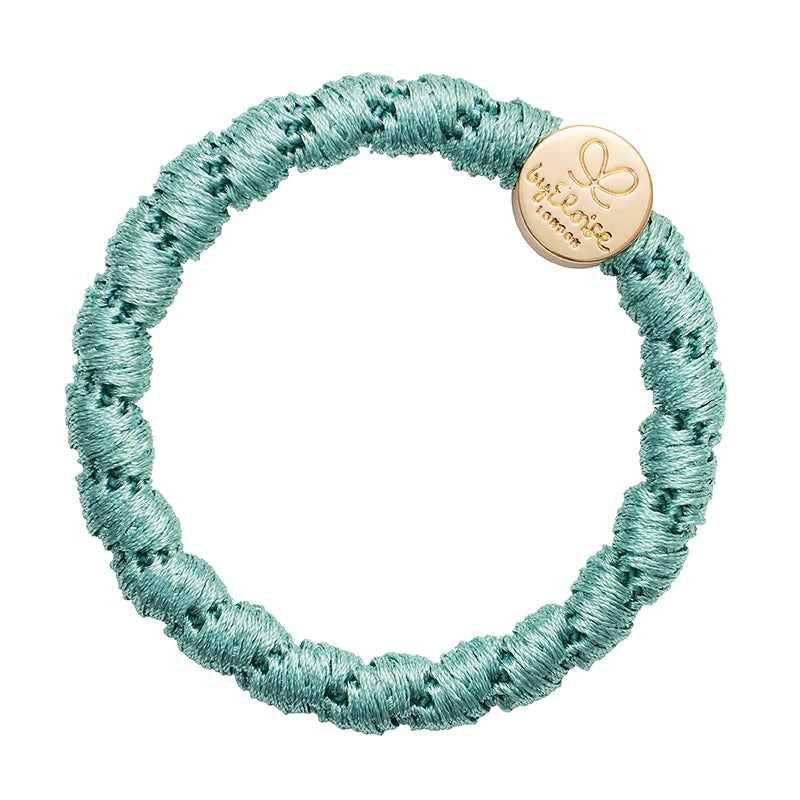 seafoam green woven hair band gold circle byeloise