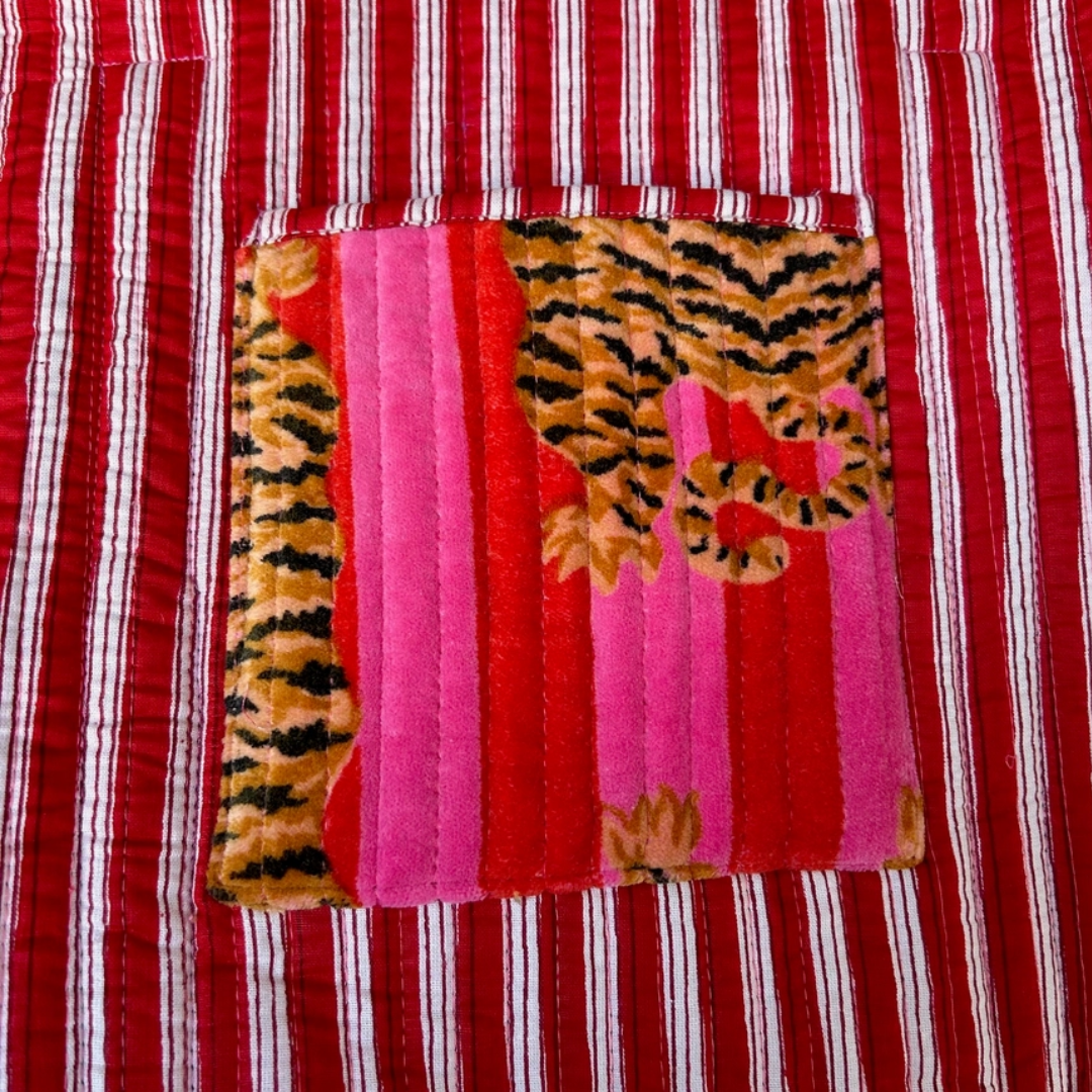 Madagascar Bag in Pink fabric
