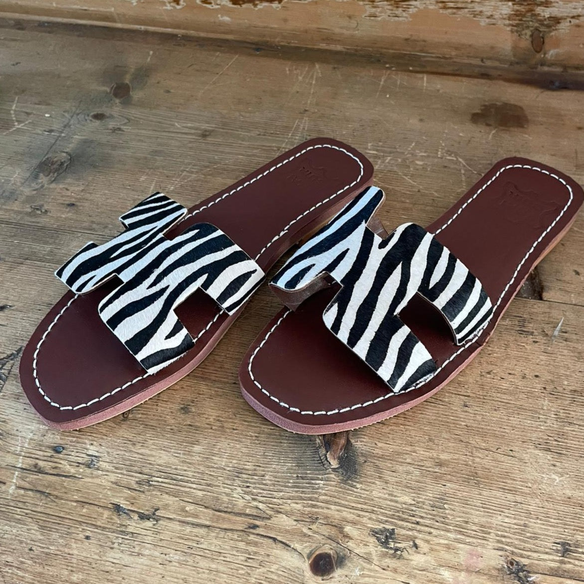 Moroccan Zebra Sandals
