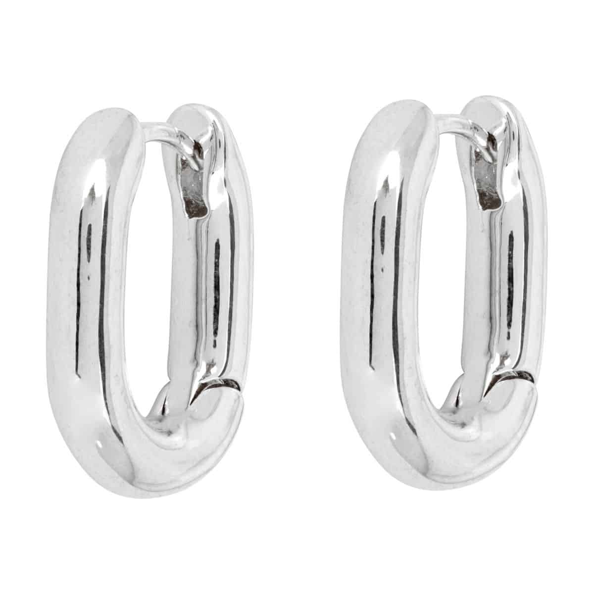 Coco Silver Hoop Earrings