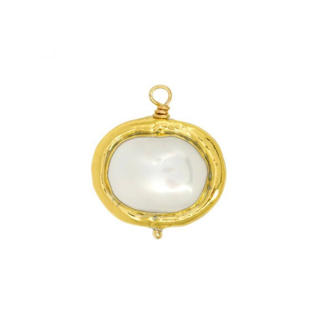 lea pearl gold charm