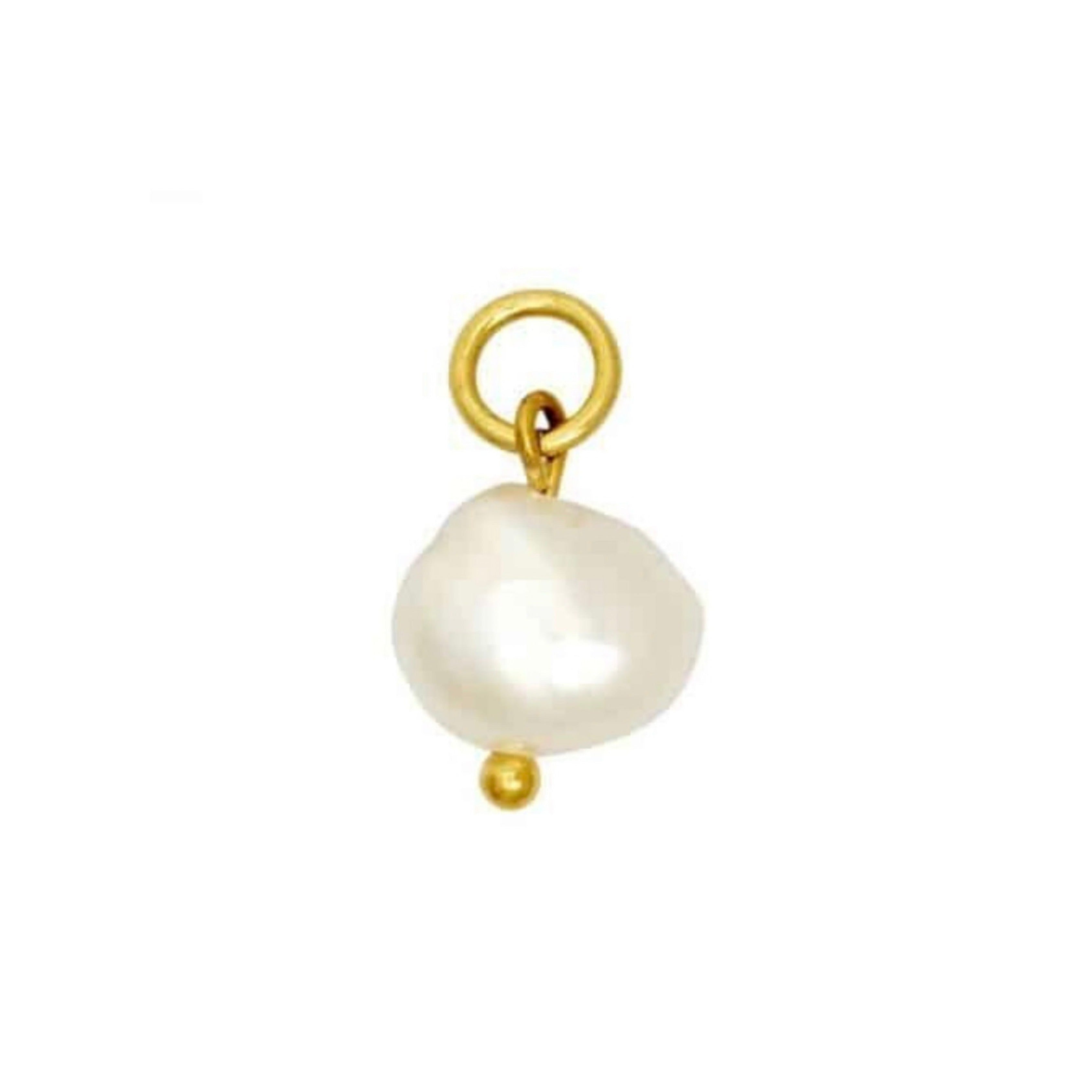 aliz pearl charm gold