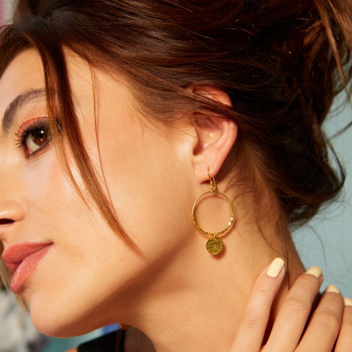 Gold Dominique Mini Hoop Earrings